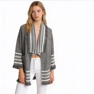 ANTHROPOLOGIE Saturday Sunday Oversized Chunky Knit Kimono Cardigan OS NEW